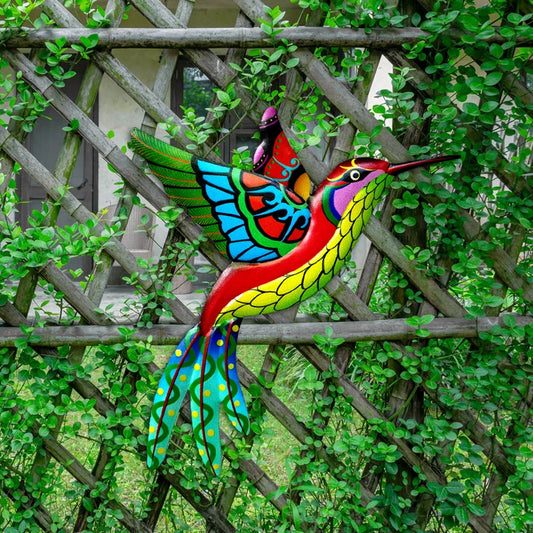 Iron Hummingbird Bird Wall Art Ornaments