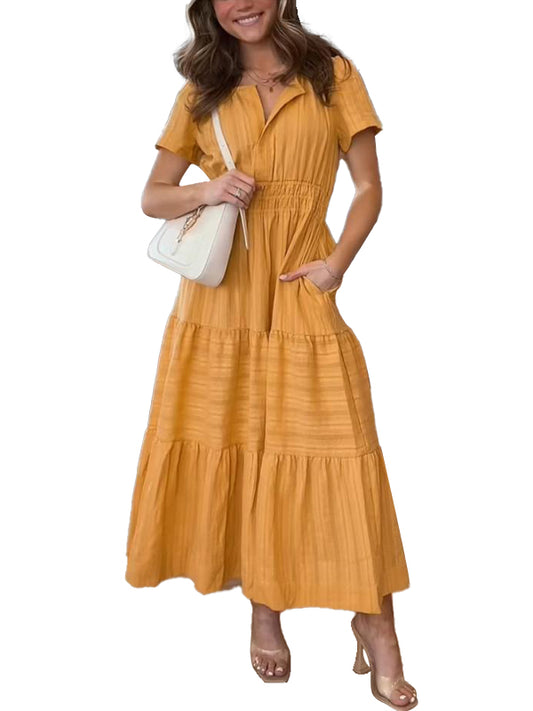 Women's  A-line Flowy Maxi Dress