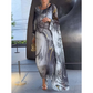 🎉49% OFF Limit Time🔥Elegant Chiffon Marbleized Print Dress